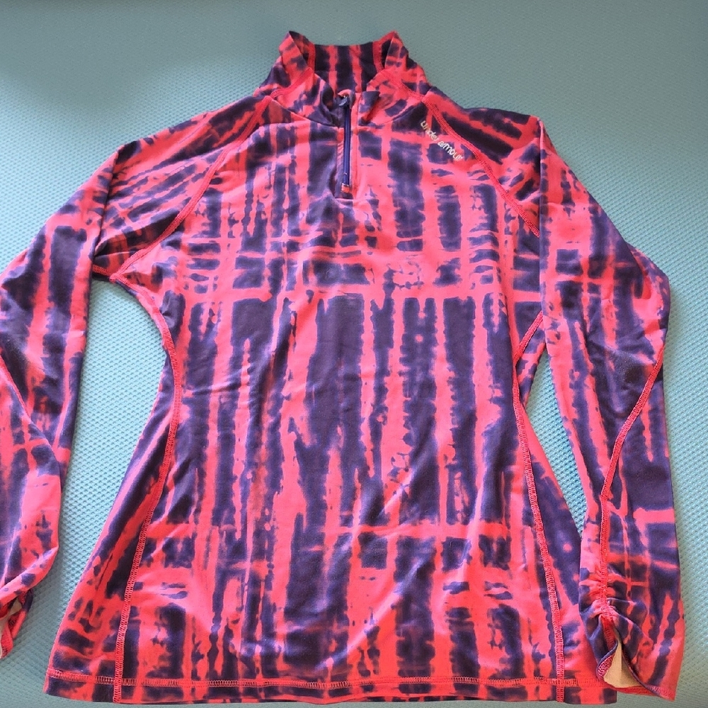 Under Armour Vibrant Pink and Purple Long Sleeve Top
